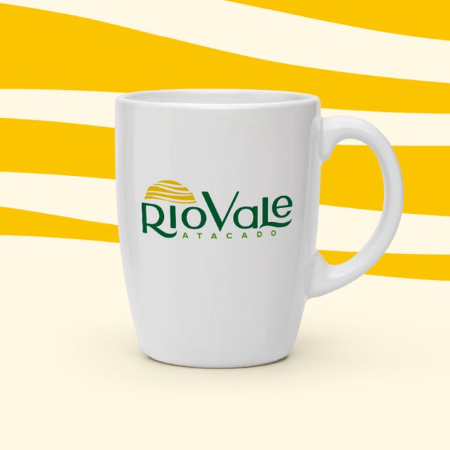 Logo RioVale Atacado em caneca